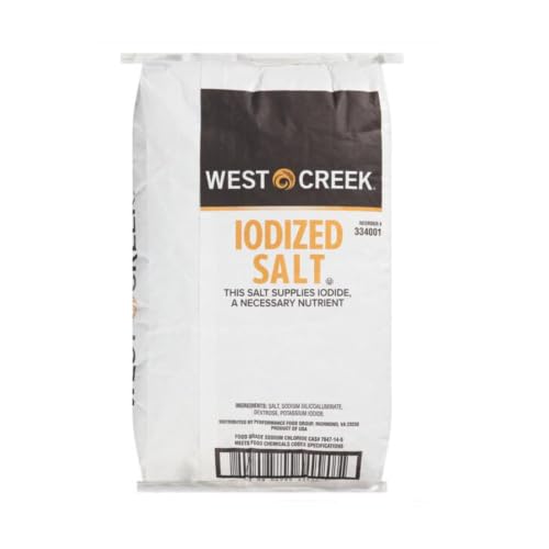 West Creek Iodized Table Salt, 25 Lb Bulk Bag – Fine Granulated All-Purpose Salt for Cooking, Baking, Seasoning & Restaurant Foodservice Use – Refill for Salt Shakers – Packaged by Voodoux Sales image 3