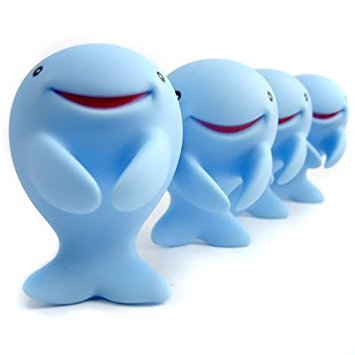 1 X Set 4 Cute Whale Toothbrush Holder Stand Bathroom Accessory