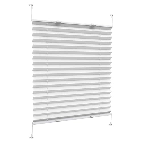 Store plissé fenêtre blanc pour un salon lumineux sans vis-à-vis - 2