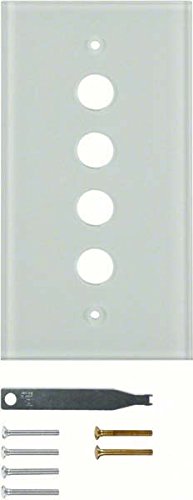 Placa de cristal Berker blanche pour sublimer le salon contemporain