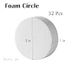 YURN Craft 32-Pack 3 Inch Foam Circles, 1 Thick, Round Foam Discs for DIY Projects, Cakes Decorations, Sculpture, Modeling, Arts and Crafts Supplies. 331 inch