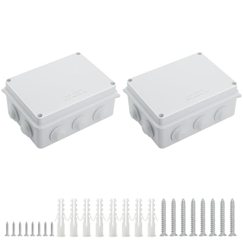 Boîtier de jonction IP65 anti-poussière LeMotech pour câblage extérieur étanche