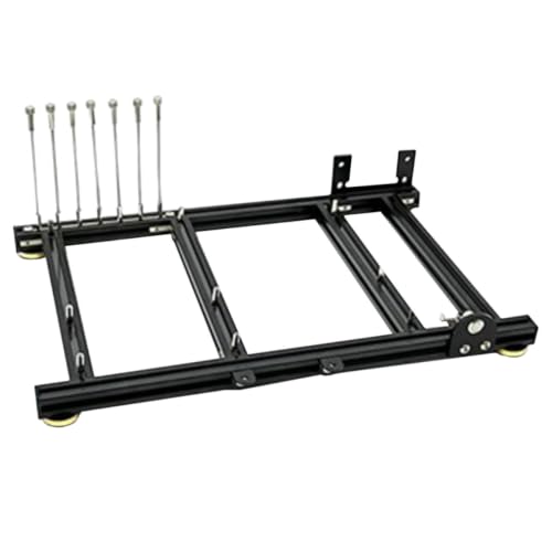 Gabinete Open Air con estructura de aluminio para placa madre ATX, 7 ranuras PCI, compatible con fuente de poder estándar, ideal para gaming y personalización miniatura 1