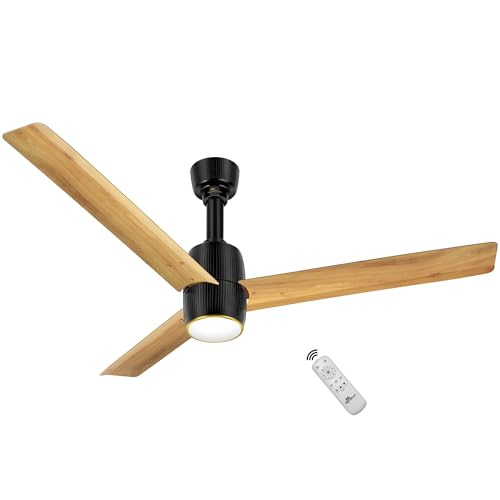 Image of RR Signature OPUL AIR 1250mm BLDC Underlight Ceiling Fan with 100% Pure Copper Motor - 35W | 350 RPM High Speed | Remote Control & LED Light | 3 Light Modes | 3 Year Warranty - PINE WOOD