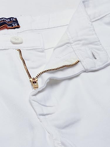 Image of The Indian Garage Co Men Slim Fit Solid Mid-Rise Chino Shorts