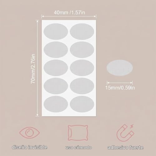 Miniatura 6 de Swyzor Pegatinas Orejas, 800 Piezas Pegatinas Orejas Adultos, Protectores Transparentes Para Pendientes Caídos Y Pendientes Pesados