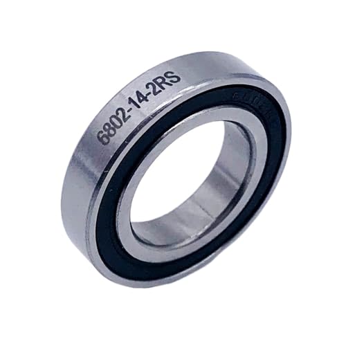 1pcs 6802-14-2RS Bicycle Hub Front Rear Hubs Bearing 14x24x5mm Wheel Ball Bearings ABEC-3 6802-2RS Accessories