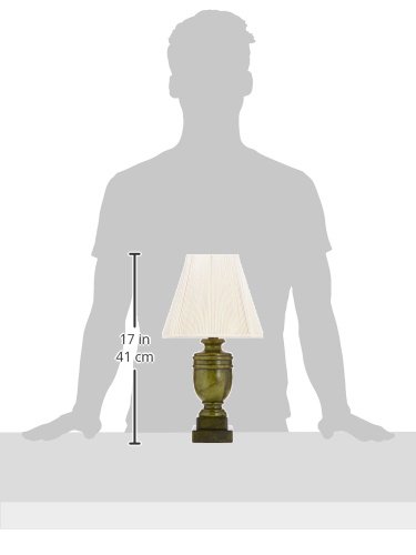 Image of Royal Designs Jade Alabaster Mini Lamp & Square Cut Corner Lampshade