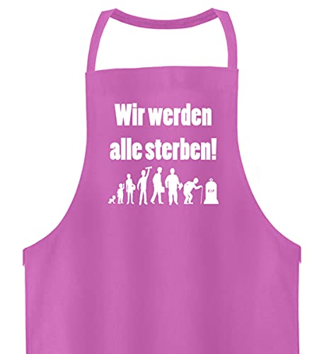 Tablier barbecue rose de qualité supérieure en toile durable - 3
