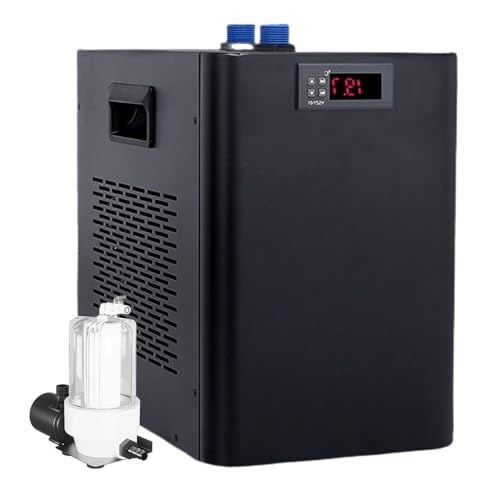Enfriador De Agua Para Acuario, Enfriador De Agua Silencioso De 42/79/132 Galones, Enfriadores Hidropónicos, Para Plantas Acuáticas, Ajolotes, Medusas, Corales Y Camarones(500L-Fish Tank+BathTub)
