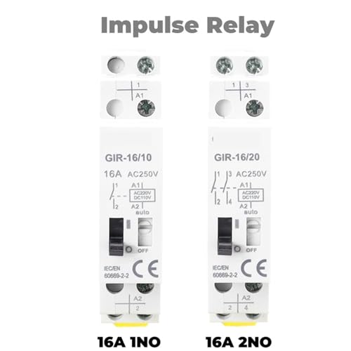 Relais bistable 1NO 16A bobine 230VAC pour circuit eclairage domestique - 2
