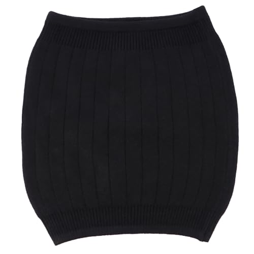 Gatuida Warm Wool Belt Waist Belt Women Belly Waist Band Support Black