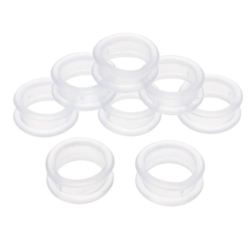 BESTonZON 8pcs Pet Scissors Silicone Finger Rings Dog Grooming Supplies Non-skid Scissor Finger Ring Covers