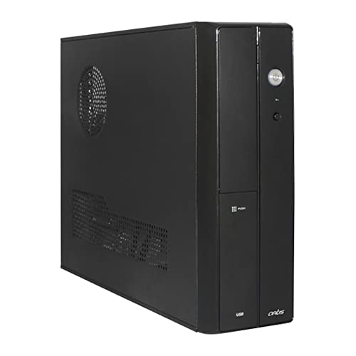 Artis Joy 2.0 Slim Computer Cabinet Support Micro ATX/Mini ATX Motherboard,1 x 8 cm Fan with VIP 250 Watt Power Supply