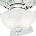 Hunter Fan Company, 52089, 34 inch Watson Snow White Ceiling Fan with LED Light Kit and Pull Chain