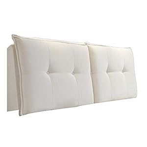 Lxlights kussen op het nachtkastje voor tweepersoonsbed, brede rugleuning, wasbare stof, zacht en huidvriendelijk, 4 kleuren