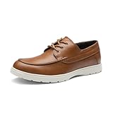 Bruno Marc Zapatos Náuticos de Vestir para Hombre, Mocasines Clásicos sin Cordones,Size 30.0 cm,Marrón-PU,BMUMSP2503