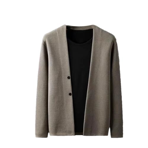 Mens Knitted Cardigan Sweater Outerwear Long Sve
