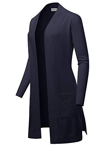Image of STARJJ Womens Soft Stetchy Knit Longline Open Front Sweater Cardigan with Pockets (S-3X)