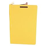Universal 10214 Pressboard Classification Folders, Legal, Four-Section, Yellow, 10/Box