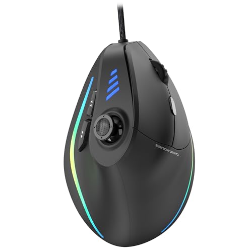 TRELC Wired Gaming Mouse with 5 D Rocker, 10000 DPI...