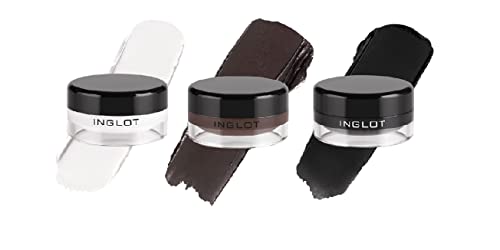 The Beauty Box Inglot Cosmetics - Amc Eyeliner Gel Trio Plus A Eyeliner Brush (Amc Eyeliner Gel 77, 76 And 90) #TOP18