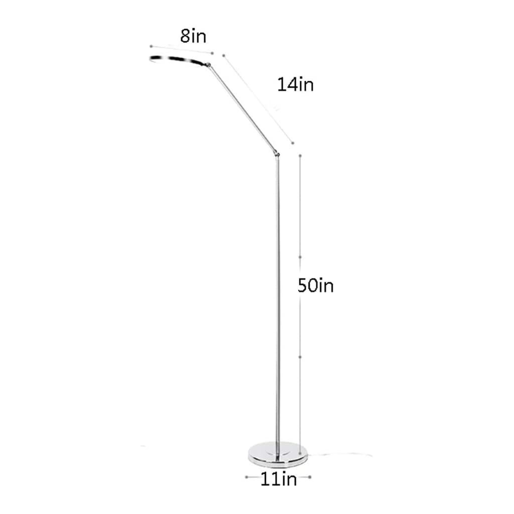Lampada da Terra Lampada da Terra Luce soffusa Cura degli Occhi Lampade da Terra a LED Livello di luminosità e Colore dimmerabili Lampada da Terra a palo affidabile
