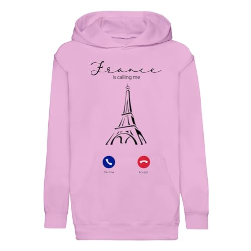 Sweat à capuche enfant France is Calling Me en coton premium décontracté