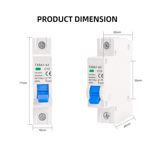Disyuntor en miniatura para proteger los electrodomésticos del hogar de sobrecargas 2
