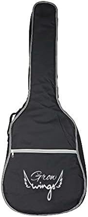 Grow wings Acoustic Guitar Padded Bag, Black { KED-BAG }