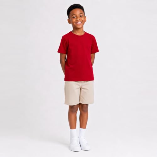 Image of Mud Kingdom T-Shirt for Boys Short Sleeve Plain Cotton Classic Summer Casual Stripe