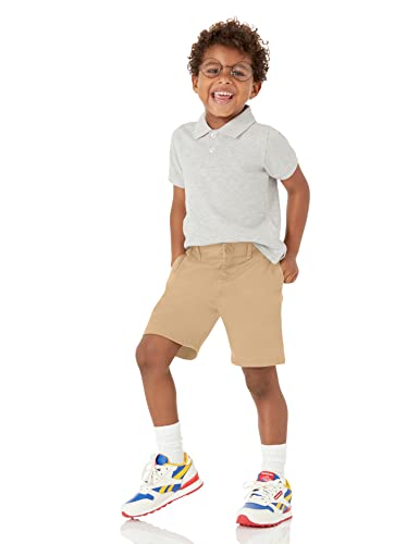 amazon essentials boys and toddlers39 uniform woven flat-front shorts wrinkle resistant pack of 3