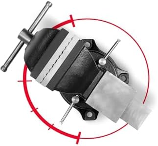 Alman Modeli Pro Çelik Kol 125mm 4" 360" Dönerli Taban Dövme Çelik Sabit Tezgah Masa Mengenesi... - Görsel 6