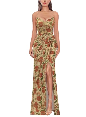 Image of VFSHOW Womens Sexy Spaghetti Strap Formal Prom Evening Gala Long Maxi Dress