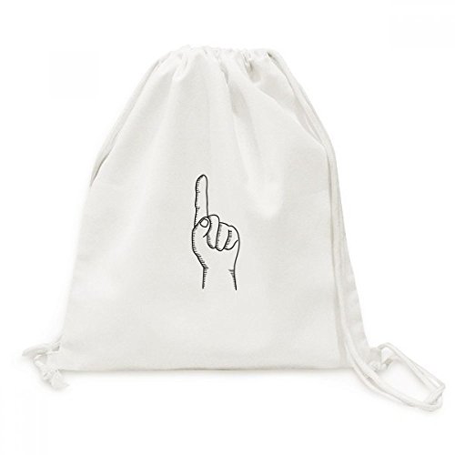 Sac cordon en toile léger motif dessin pour éviter les sacs lourds