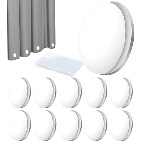 JVBAJV 10 ímanes para cortinas, pesos para cortinas de duche, redondos, magnéticos, para cortina de duche, pesos magnéticos impermeáveis com caixa de duche, janela, cortina, toalhas de mesa,