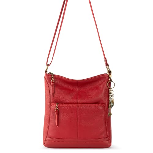 Image of The Sak Lucia Leather Crossbody Purse - Premium Leather Women's Handbag for Everyday & Travel - Cross Body Bag With Zipper