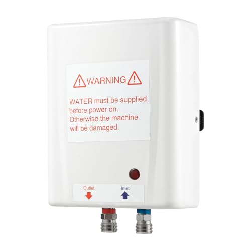 Calentador de Agua Electrico Instantaneo,230 V, 3,5 kW,sin presión,3s calentar Calentador de Agua Eléctrico de pared con agua caliente hasta 45 °C, para lavabos, baños, fregaderos de cocina