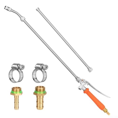 44-Inch Garden Watering Wand Sprayer for LANCE, 13'' To 44''adjustable Stainless Steel 1/4'' And 3/8'' Brass Barbs Wand With Lockable Switch Handle