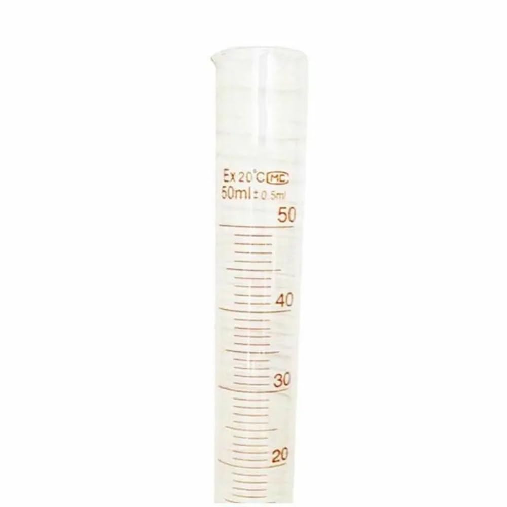 Probeta de vidrio Probeta graduada de laboratorio Taza de medición estándar de laboratorio de química/Probeta de medición(500ml)
