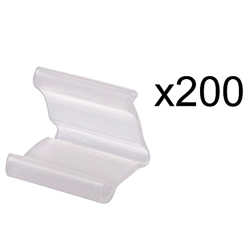RETON 200 Pieces of Clear Plastic Small Balloon Clips Tie for Sealing