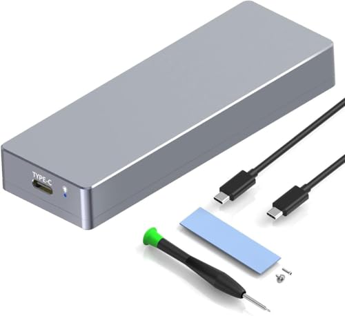 ISHEEP MacBook SSD to USB C 3.2 Enclosure - Compatible with 12+16 PIN AHCI MacBook Air/Pro SSDs, Max 20Gbps, Supports 2013-2017 MacBook Pro, MacBook Air, Mac Pro, iMac. K1701