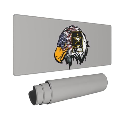 Tapis de souris antidérapant imprimé aigle usa 30 x 80 cm haute précision
