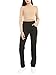 Bamans Damen Black Anzughose Elegant Stretch Stoffhose Straight Leg Soft Casual Elastische Taillenhose für Business Casual （Black,Large
