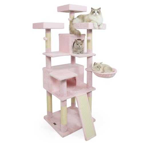 Tangkula Rascador para Gatos de 65 Pulgadas Multinivel miniatura 1