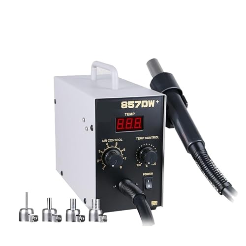 Heat guns Adjustable Hot Air Gun Station Helical Wind 580W SMD Rework Station With Heater Hot Air Gun Soldering Rework Station