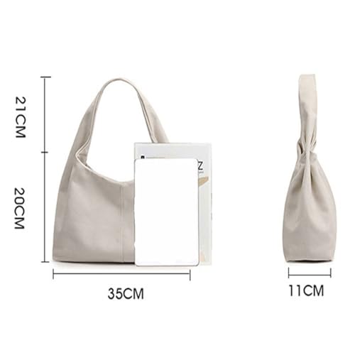Shoulder bag Stylish Ladies Canvas Shoulder Handbags Casual Pure Color Design for Women2