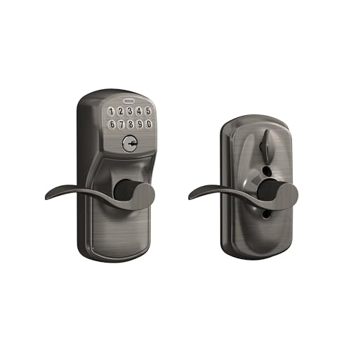 Schlage Plymouth Keypad Entry with Flex-Lock and Accent Lever