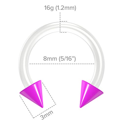 Bling Piercing BQCBHSBFXACRCN16G-PUR