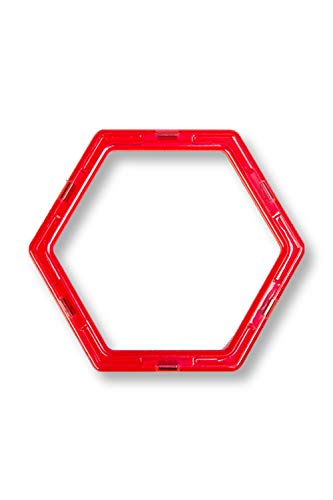 マグプレイヤー Magplayer 【六角形】 単品 ばら売り 追加 お試しパック 補充パック マグネットブロック 創造力を育てる知育玩具 想像力 磁石 【4ピース】 (六角形)